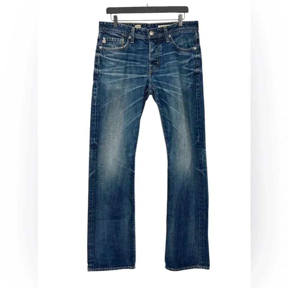 AG Adriano Goldschmied Men's Protege Jeans Slim Straight Button Fly Size 33 x 33